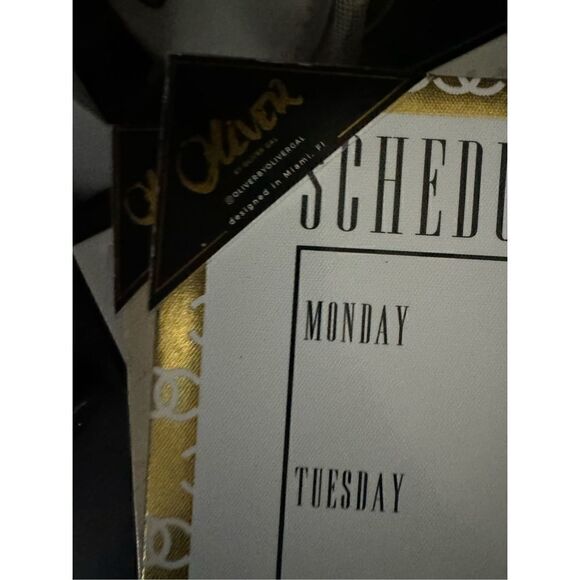 Oliver gal cc home office glam decor dry erase schedule board - Picture 3 of 7